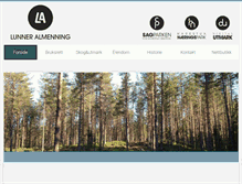 Tablet Screenshot of lunner-almenning.no